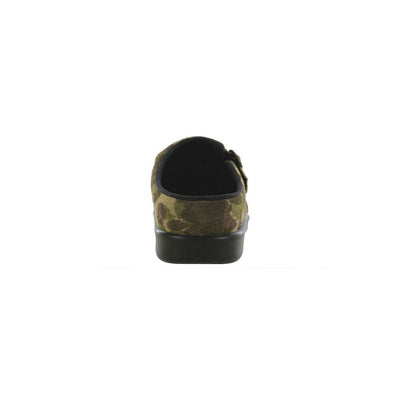 SAS Women’s Slip-On Leather Orthotic Comfort Clog – Camo 4