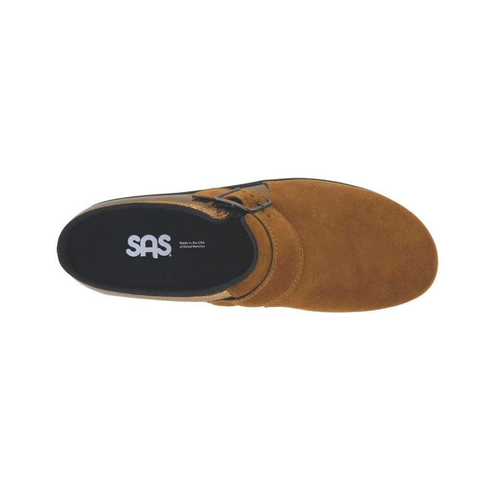 SAS Women’s Slip-On Leather Orthotic Comfort Clog – Turbinado Bronze 2