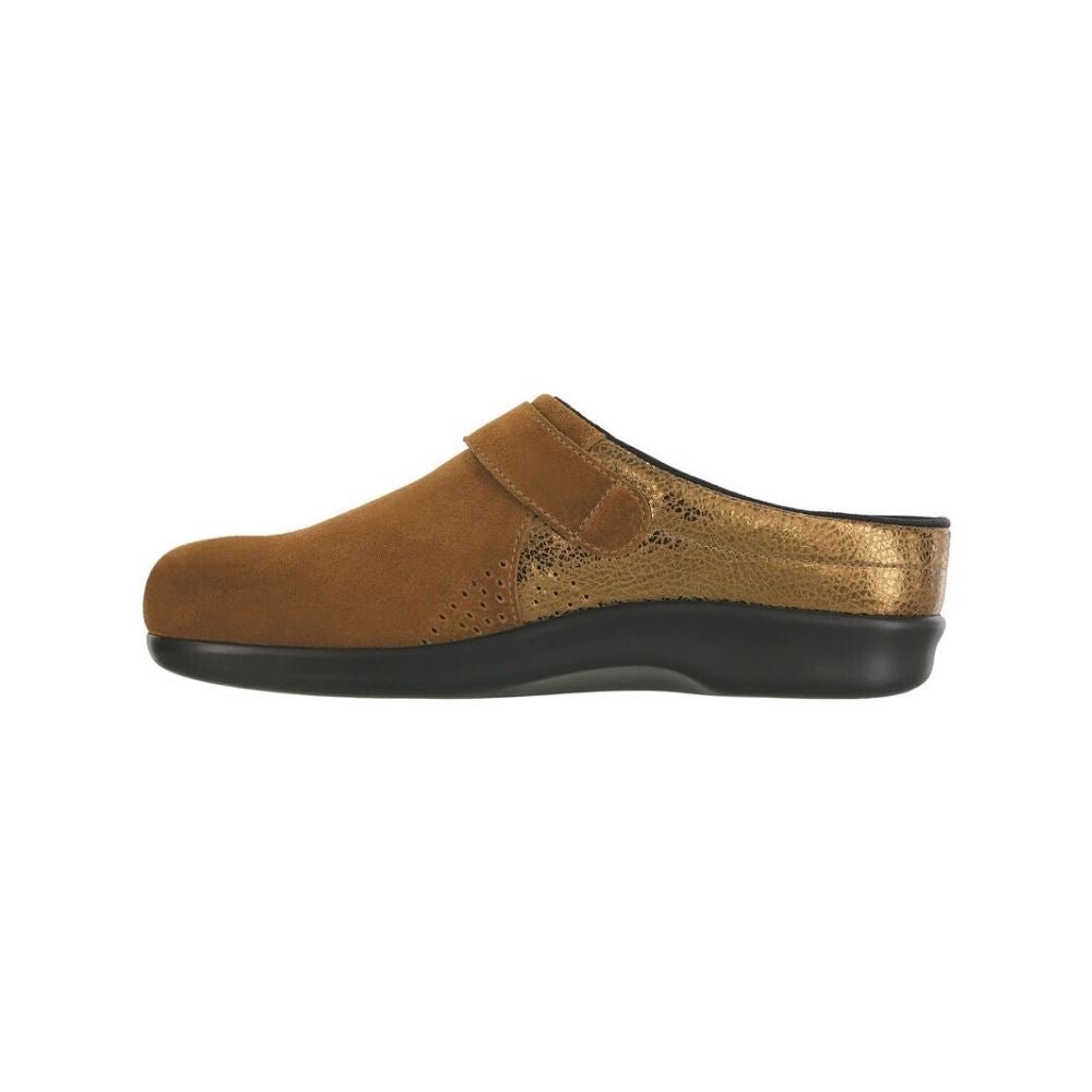 SAS Women’s Slip-On Leather Orthotic Comfort Clog – Turbinado Bronze 5