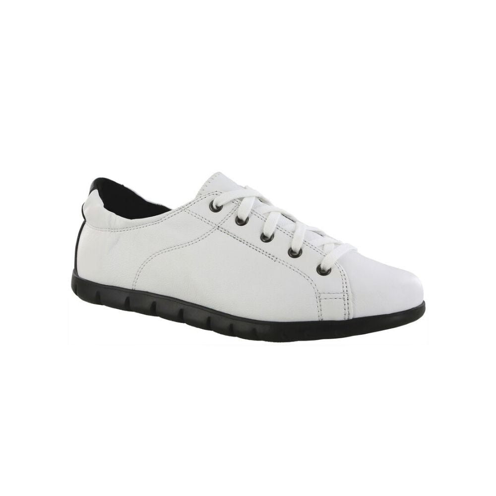 SAS Women’s Solstice II Lace Up Flat Shoe - Chalk / Shadow 1