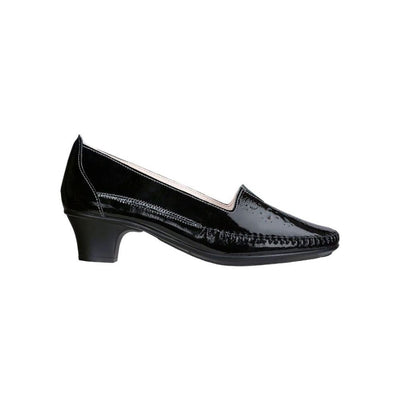 SAS Women’s Sonyo Slip-On Pump Leather Comfort Heel – Black 2