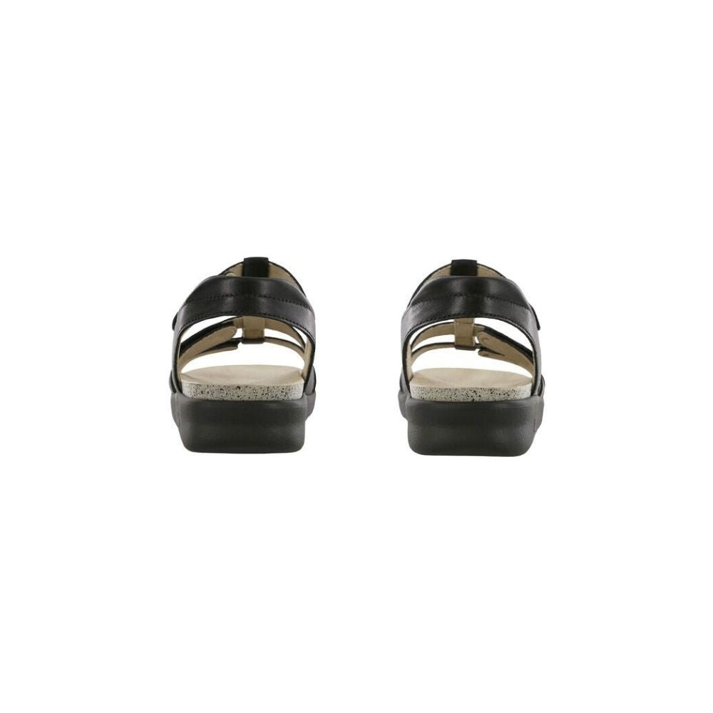 SAS Women’s Sorrento Leather Comfort T-Strap Sandal - Black 5