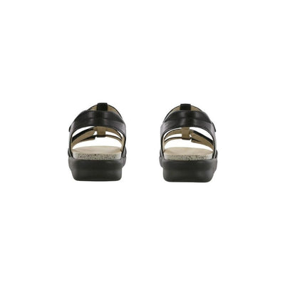 SAS Women’s Sorrento Leather Comfort T-Strap Sandal - Black 5