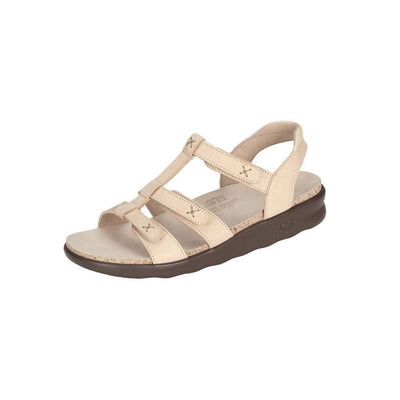 SAS Women’s Sorrento Leather Comfort T-Strap Sandal - Linen 3