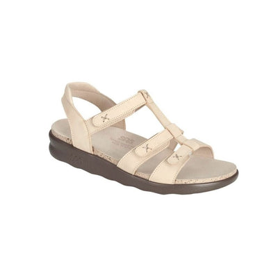 SAS Women’s Sorrento Leather Comfort T-Strap Sandal - Linen 1