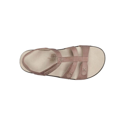SAS Women’s Sorrento Leather Comfort T-Strap Sandal - Praline 4