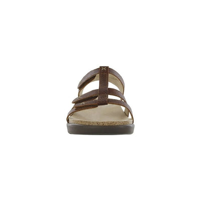 SAS Women’s Sorrento Leather Comfort T-Strap Sandal - Woven Brandy 4