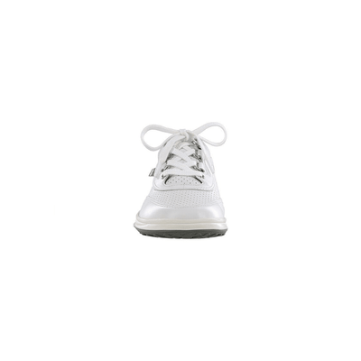 SAS Women's Sporty Lux Athletic Walking Shoe – White Perf 3