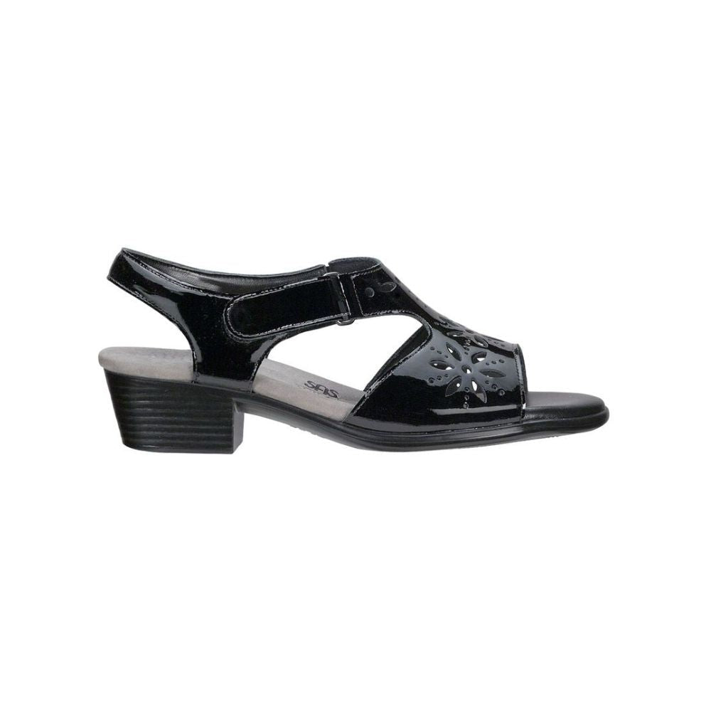 SAS Women’s Sunburst Comfort Dress Sandal – Black Patent 2