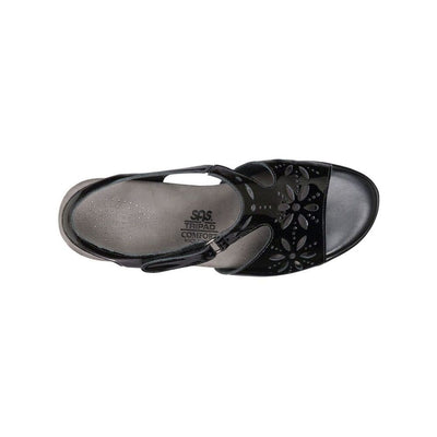 SAS Women’s Sunburst Comfort Dress Sandal – Black Patent 3