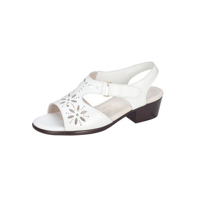 SAS Women’s Sunburst Comfort Dress Sandal – White 5