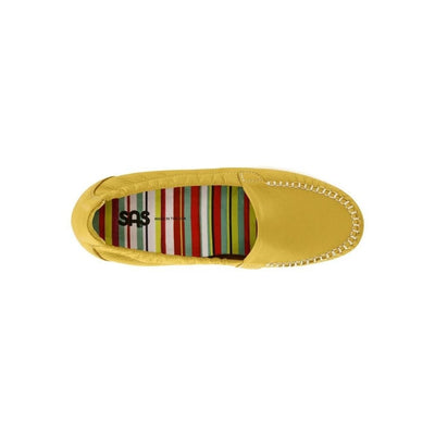 SAS Women’s Sunny Ultra-Flexible Folding Leather Flat Shoe – Canary Yellow 3
