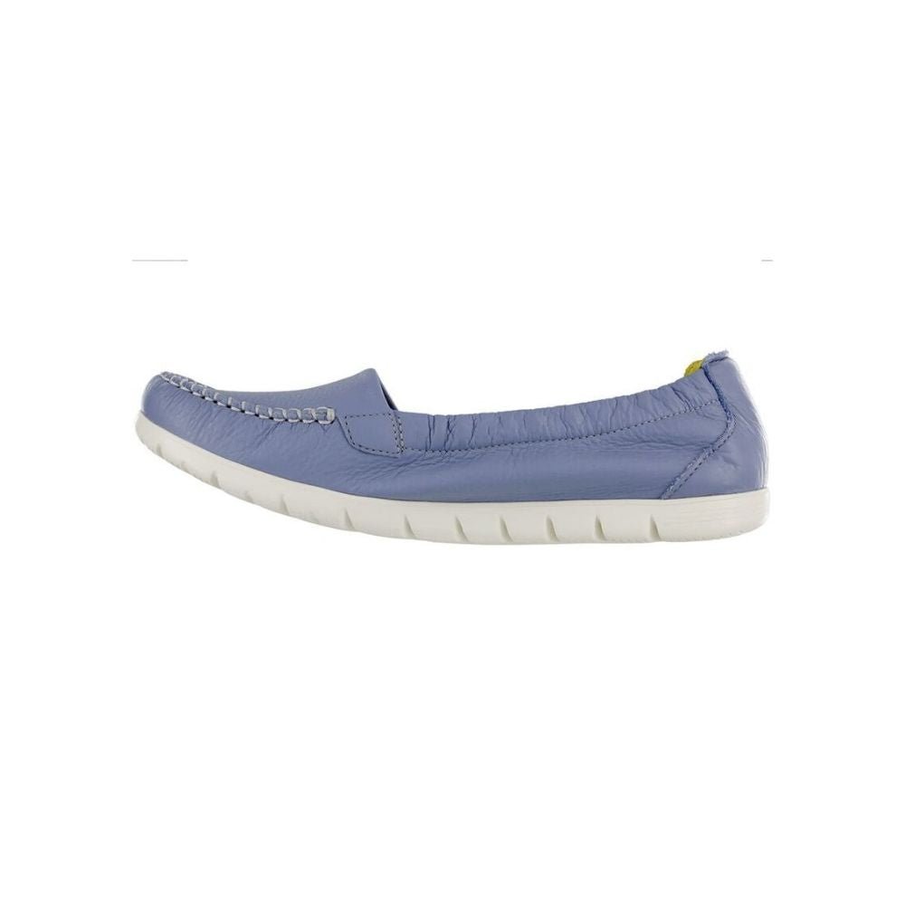 SAS Women’s Sunny Ultra-Flexible Folding Leather Flat Shoe - Periwinkle 5