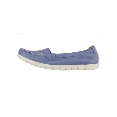 SAS Women’s Sunny Ultra-Flexible Folding Leather Flat Shoe - Periwinkle 5
