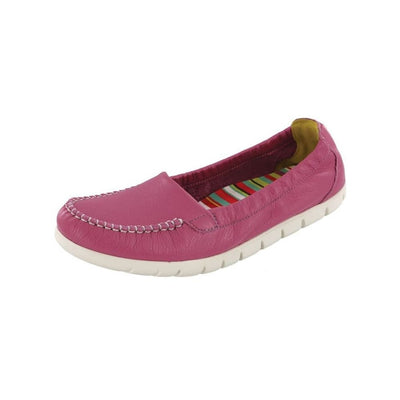 SAS Women’s Sunny Ultra-Flexible Folding Leather Flat Shoe – Pink 6