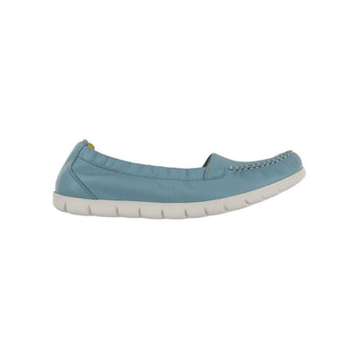 SAS Women’s Sunny Ultra-Flexible Folding Leather Flat Shoe – Teal 2