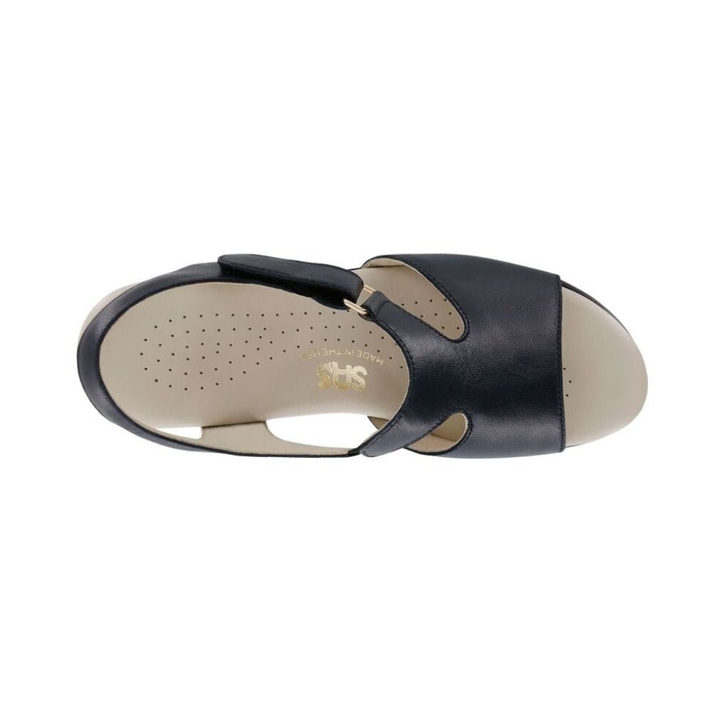 SAS Women's Suntimer Adjustable Leather Sandal - Navy 2