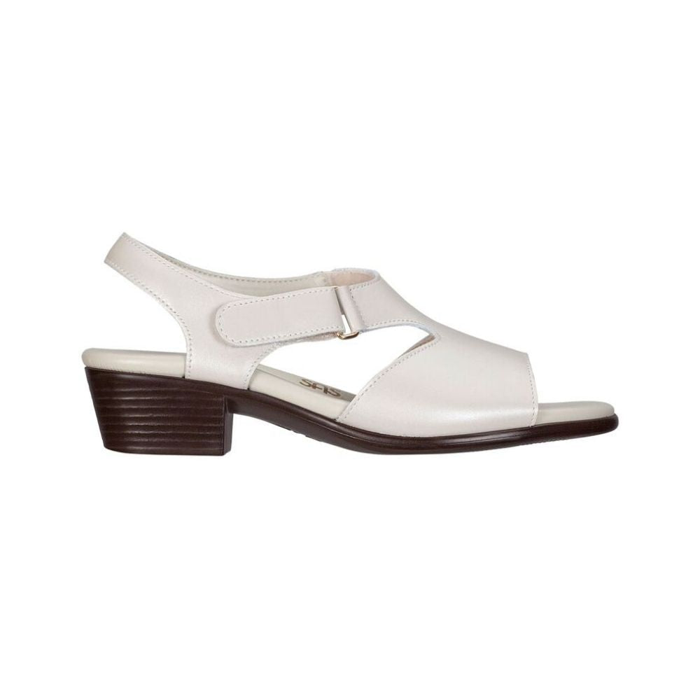 SAS Women's Suntimer Adjustable Leather Sandal - Pearl Bone 3