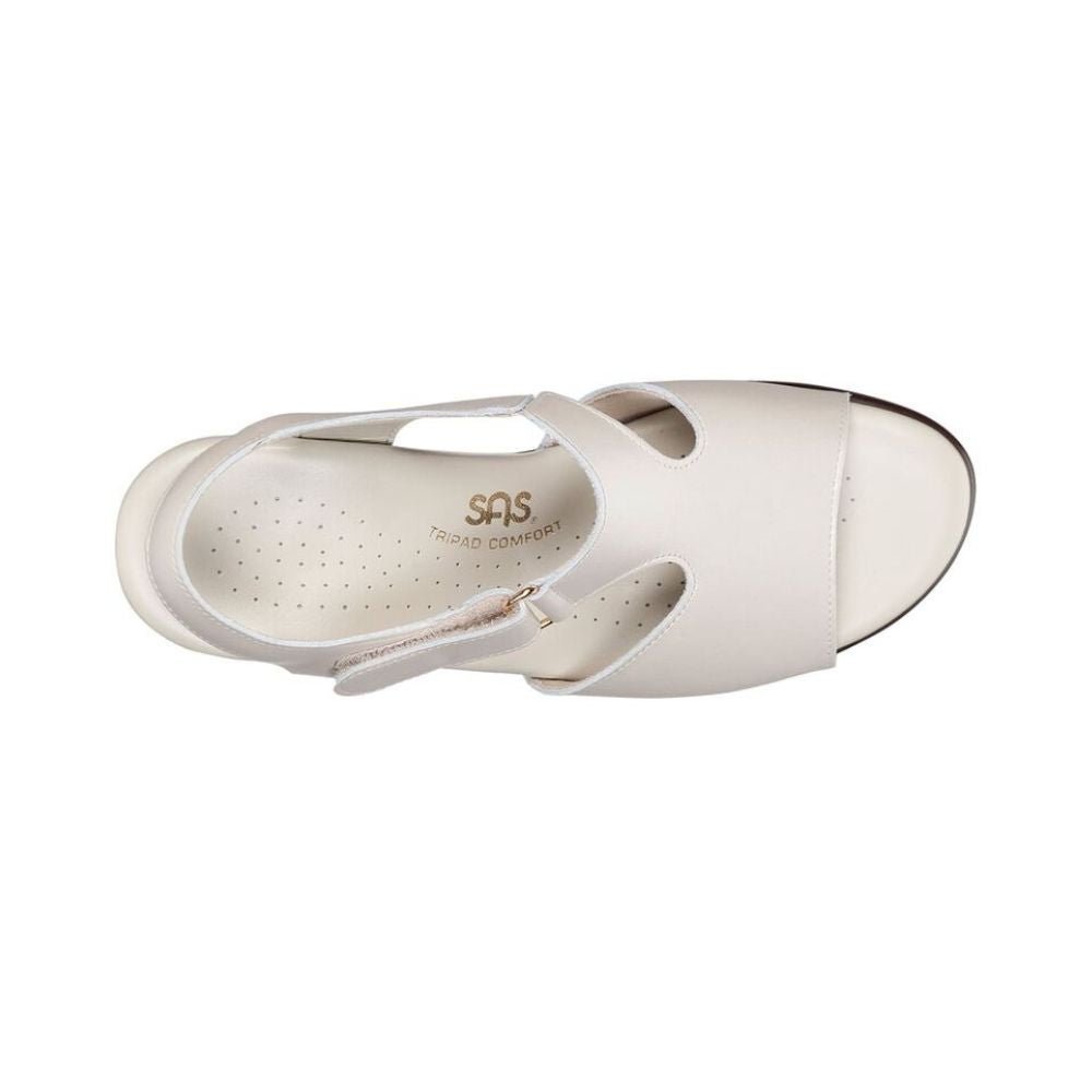 SAS Women's Suntimer Adjustable Leather Sandal - Pearl Bone 4