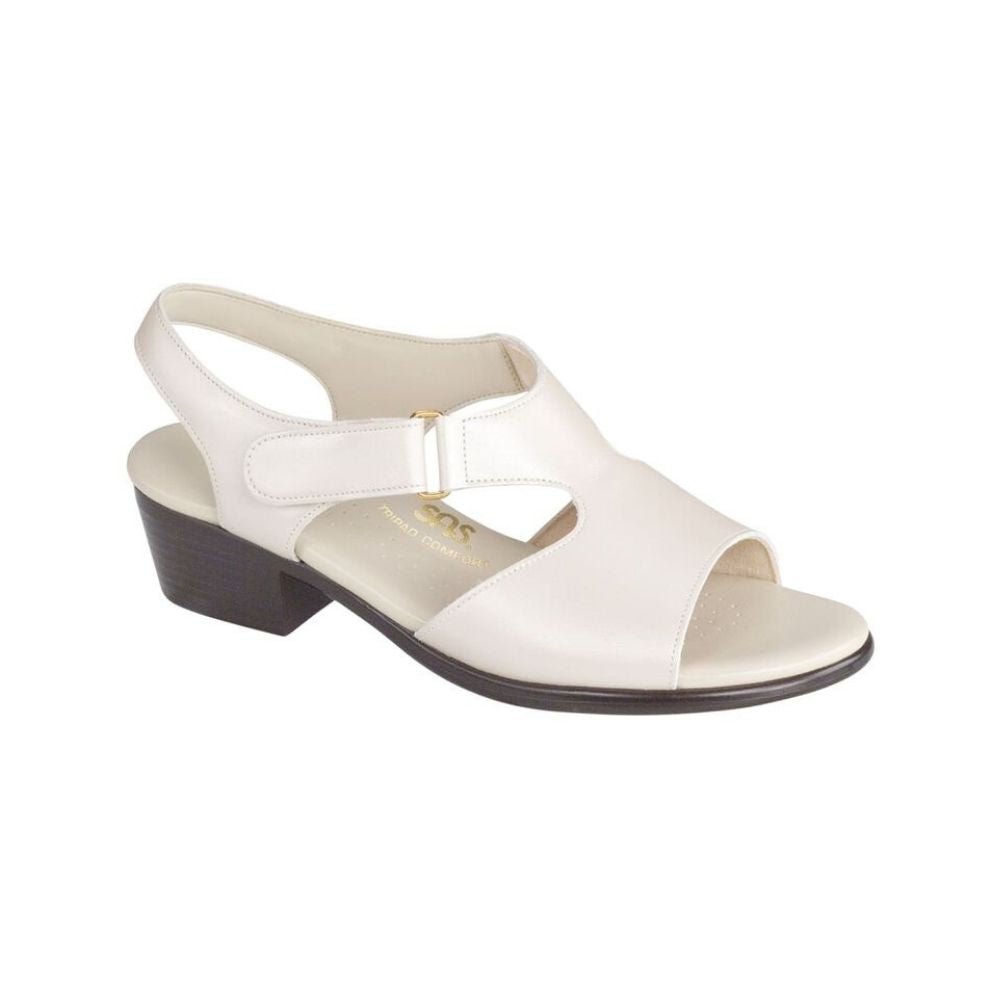 SAS Women's Suntimer Adjustable Leather Sandal - Pearl Bone 1
