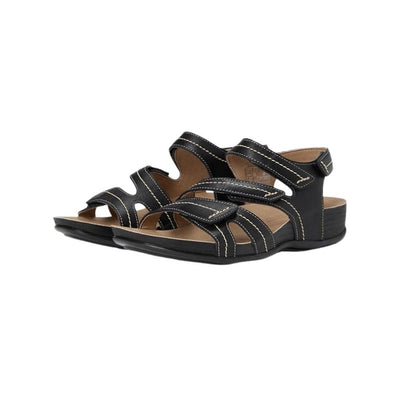 SAS Women’s Swerve Leather Comfort Sandal – Black 7