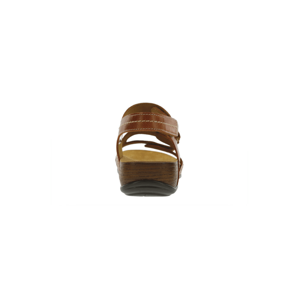 SAS Women's Swerve Leather Sandals - Chestnut 4