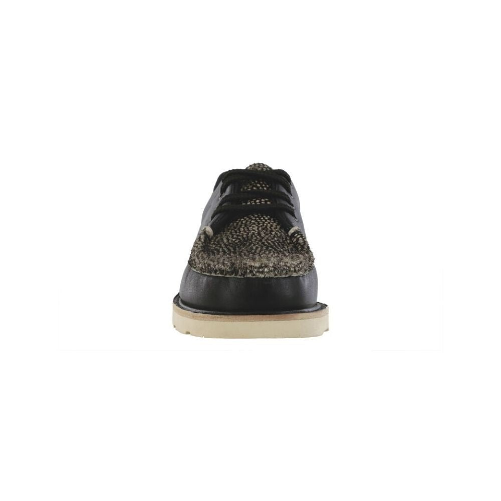 SAS Women’s Take Control Comfort Leather Oxford Shoe – Black Chital 3