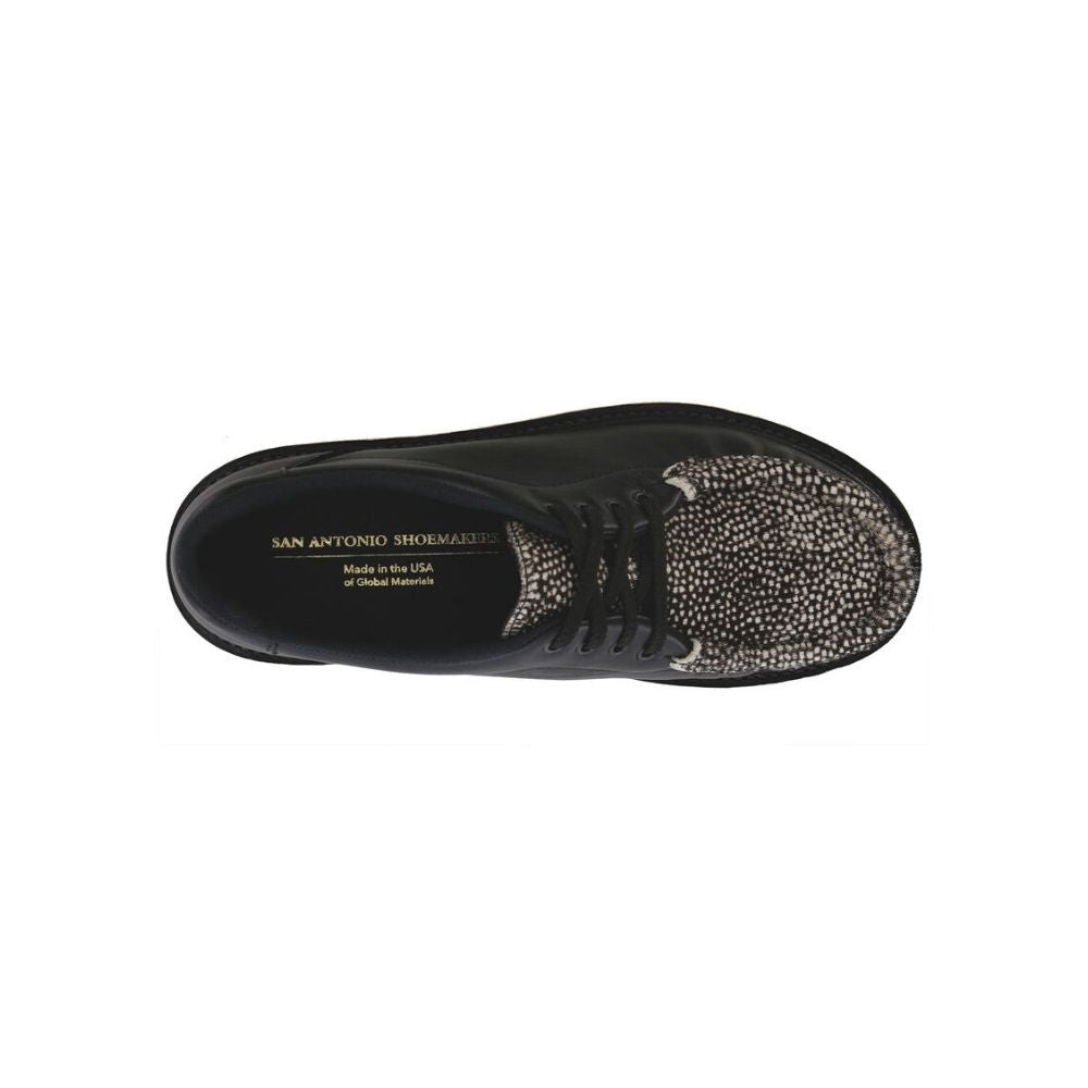 SAS Women’s Take Control Comfort Leather Oxford Shoe – Black Chital 2