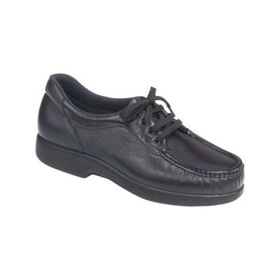 SAS Women’s Take Time Comfort Lace Up Loafer – Black 1