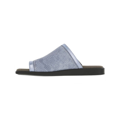 SAS Women's Toe-Loop Market Leather Slide Sandal - Spring Blue 2