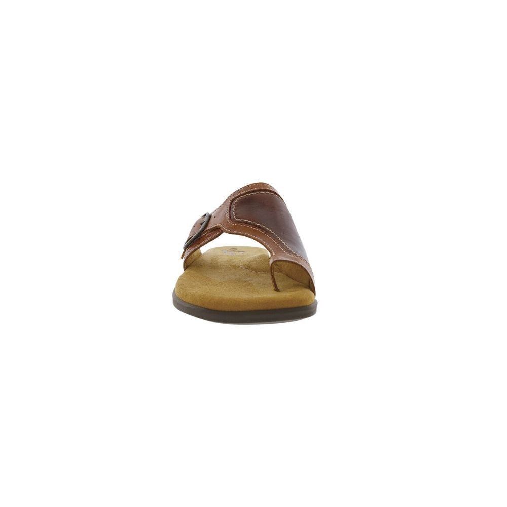 SAS Women's Toe-Loop Market Leather Slide Sandal - Winchester 6