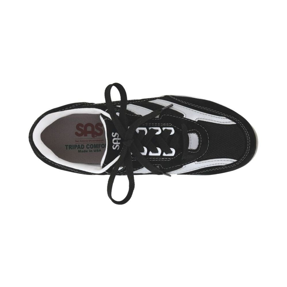 SAS Women’s Tour Mesh Active Sneaker – Black/SIlver 2