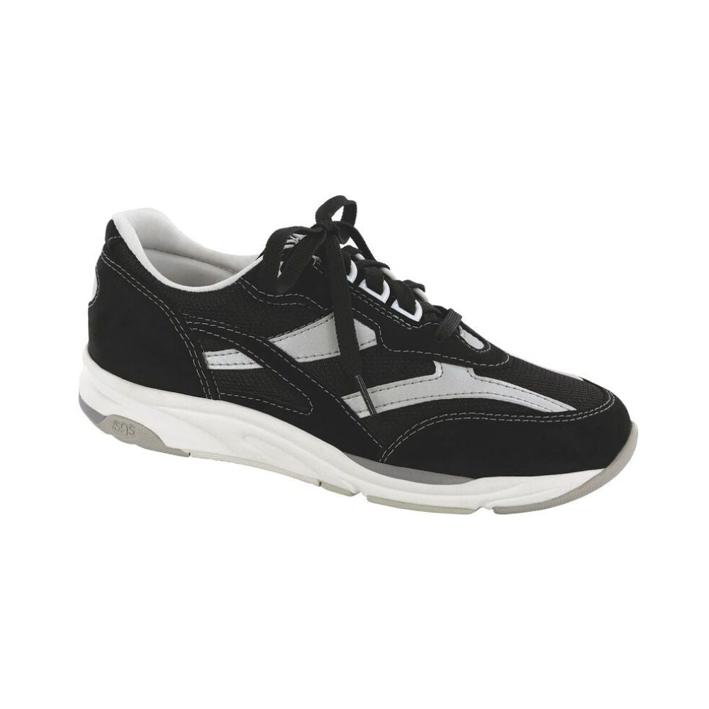 SAS Women’s Tour Mesh Active Sneaker – Black/SIlver 1