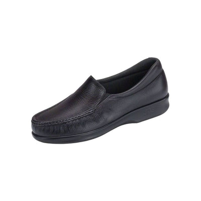 SAS Women’s Twin Slip-On Shoe Leather Comfort Loafer – Black 4