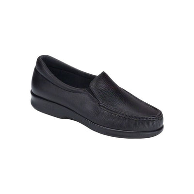 SAS Women’s Twin Slip-On Shoe Leather Comfort Loafer – Black 1