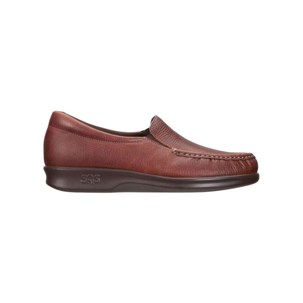SAS Women’s Twin Slip-On Shoe Leather Comfort Loafer – Mulch 3