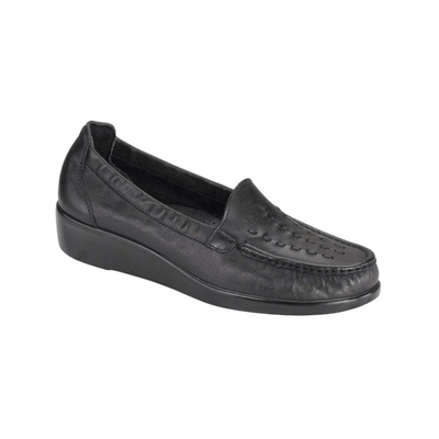 SAS Women’s Weave Handcrafted Comfort Clog – Black 1