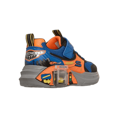 Skechers Boys' Garage Interactive Sneakers - Black / Blue / Orange 2