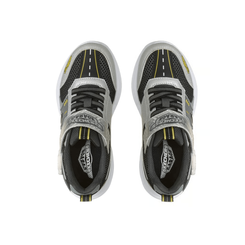 Skechers Boys' Garage Interactive Sneakers - Silver / Black 3