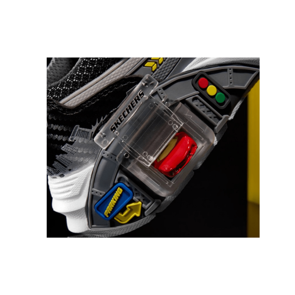Skechers Boys' Garage Interactive Sneakers - Silver / Black 7