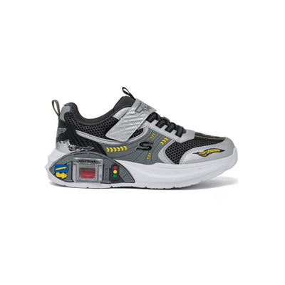 Skechers Boys' Garage Interactive Sneakers - Silver / Black 1
