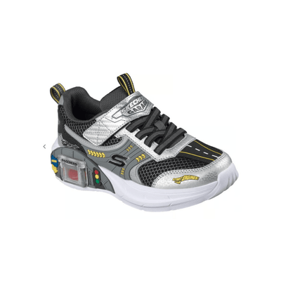 Skechers Boys' Garage Interactive Sneakers - Silver / Black 2