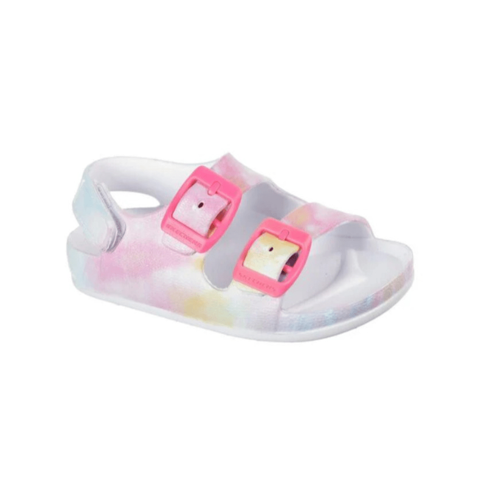 Skechers Girl's Foamies Lil Cali Blast - Lil Summer D Slide Sandal, Multi 2