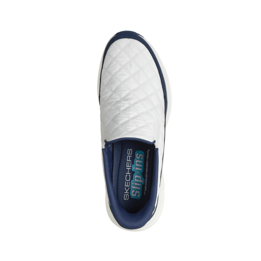 Skechers Men's Hands Free Slip-ins: Contour Foam - Nordain - White/Navy 5