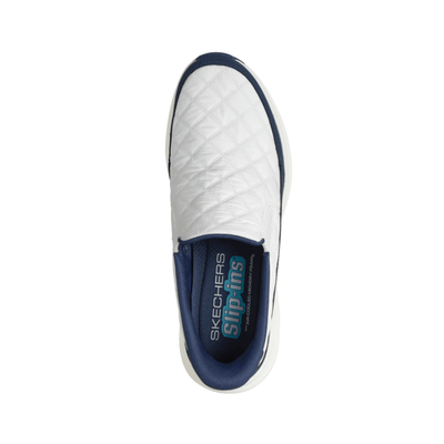 Skechers Men's Hands Free Slip-ins: Contour Foam - Nordain - White/Navy 5