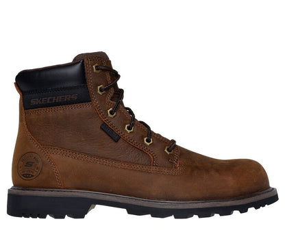 Skechers Men's Longrider Water Resistant Work Boot - Brown 2