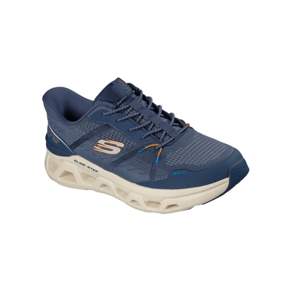 Skechers Men's Slip-ins Glide-Step Altus Aphtur Shoes - Navy/Orange 2
