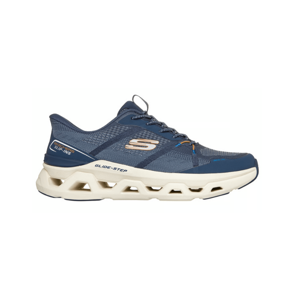 Skechers Men's Slip-ins Glide-Step Altus Aphtur Shoes - Navy/Orange 1
