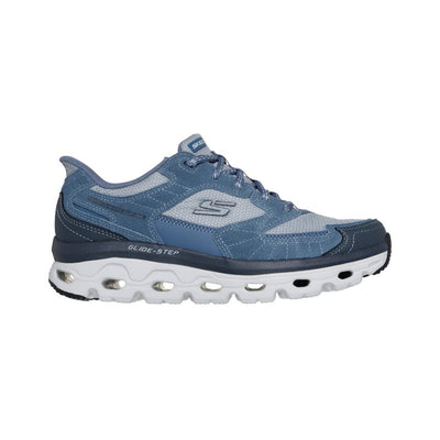 Skechers Men's Slip - Ins: Glide - Step Sole - Carpenter Ridge Light Blue Sneaker - Comfy Shoes