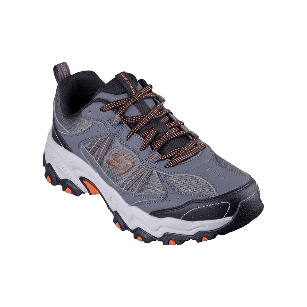 Skechers Men's Stamina AT Upper Stitch Breathable Leather Sneaker Grey 3